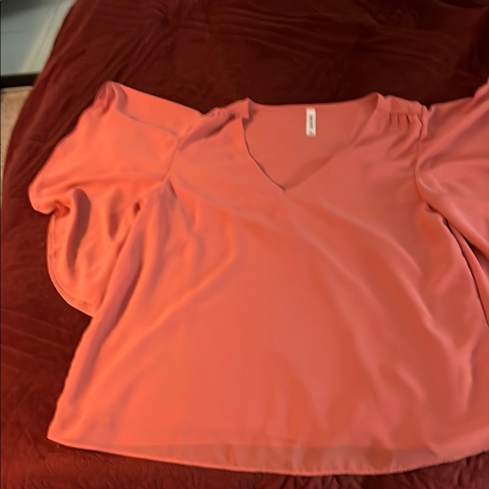 Zara Coral Blouse XL